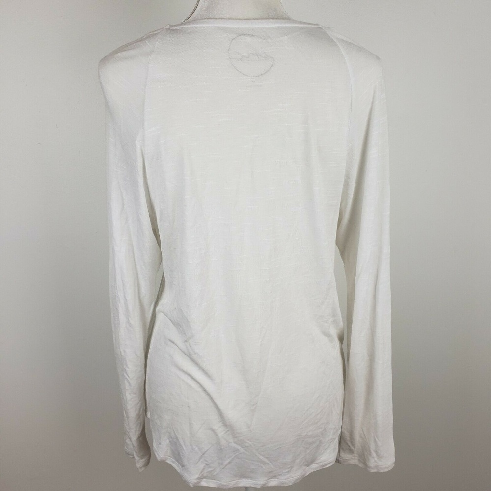 INC White Long Sleeve Top with Sequin Stars - Picture 4 of 7